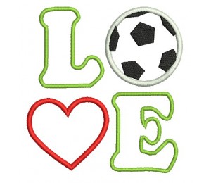 Stickdatei - Love Fußball Appli